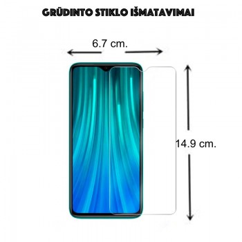 Apsauginis stikliukas telefonui (Xiaomi REDMI NOTE 8) Apsauginis stikliukas telefonui (Xiaomi REDMI NOTE 8)